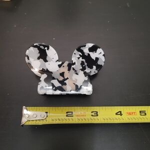 Black and White Mickey Mouse Claw Clip